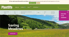 Desktop Screenshot of plantlife.org.uk